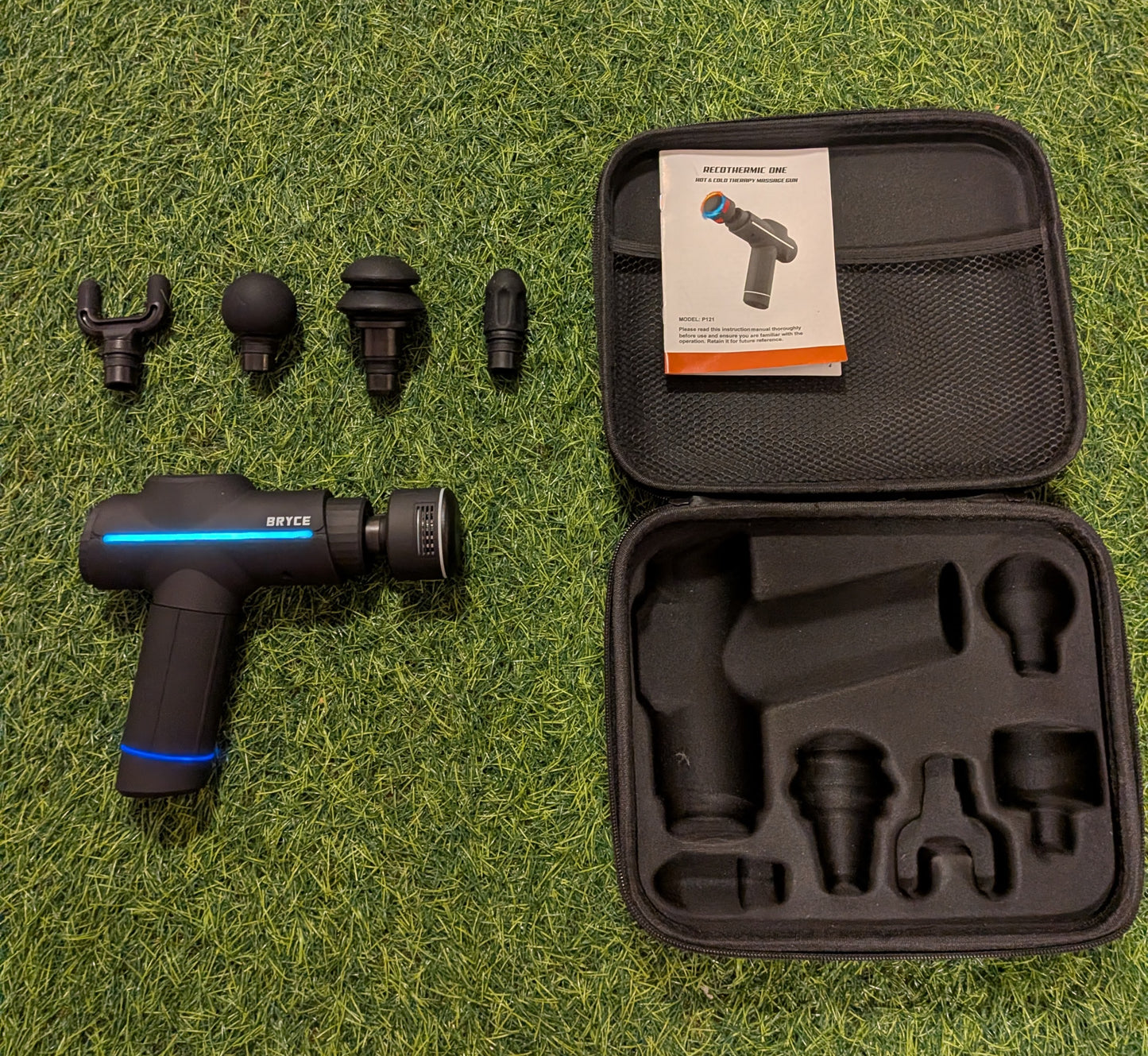 Massasjepistol med varme- og kuldefunksjon